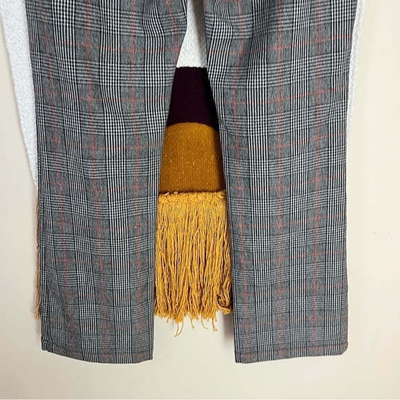 FREE PEOPLE KICK FLARE PLAID PULL ON PANT PLAID SIZE 2 - Picture 4 of 9